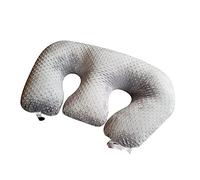 KEAAN Coussin d'allaitement multifonction pour jumeaux, coussin d'allaitement pour femme enceinte, lavable en machine, coussin de soutien double, gris