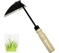 KEAAN Hoe Weeding Hoe, outils de jardinage multifonction, poignée en bois, style japonais, outil de jardinage