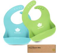 KeaBabies 2-Pack Baby Silicone Bibs (Cloud Nine) (Main)
