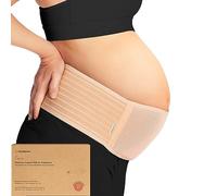 KeaBabies Bande De Ventre De Maternité Pour La Grossesse - Ceinture De Maintien Du Ventre De grossesse Douce & Respirante - Bandes de soutien pelvien (Classic Ivory, 2XL)