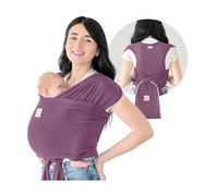 KeaBabies D-Lite Écharpe de portage pour bébé - Facile à porter et réglable, porte-bébé du nouveau-né au tout-petit, porte-bébé à anneau (mauve foncé)