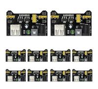 KEAcvise Lot de 10 modules d'alimentation à double sortie 3,3 V/5 V - Compatible avec carte prototype MB102, DC 6,5-12 V et alimenté par USB pour Arduino, Raspberry Pi, projets électroniques, circuits