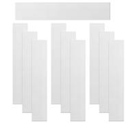 Keadic Assortiment de 10 cales en acier inoxydable - Épaisseur : 0 cm - Largeur : 2,5 cm - Longueur : 15,2 cm