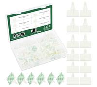 Keadic Assortiment de 90 entretoises en nylon PCB, 20 x 5,4/20 x 6,3/20 x 8/20 x 9,8/20 x 12,8/20 x 16,2 mm, entretoises isolées autocollantes, clips fixes pour carte PC, carte mère d'ordinateur