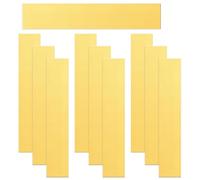 Keadic Assortiment de bandes de laiton, bâton en laiton, pour projets de bricolage, 0,2 mm