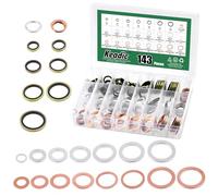 Keadic Assortiment de joints de bouchon de vidange d'huile 143 pièces, 11026-01M02, N0138157 - Kit de joints d'étanchéité pour automobile