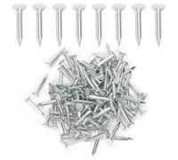 Keadic Lot de 300 clous en feutre galvanisé de 30 mm à tête large pour toiture, feutre, film isolant, panneau en mousse, asphalte, fixation simple