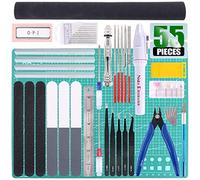Keadic Lot de 55 outils de modélisation professionnels de base pour loisirs créatifs, kit d'outils de construction Gunpla, kit de modélisme Gundam Modeler, ensemble d'outils de base pour Gundam Car