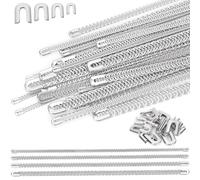 Keadic Lot de 56 baleines en acier en spirale de 35 cm pour corset, couture corset désossage prédécoupé avec embouts en acier structure et forme pour la fabrication de corsets (4 tailles)