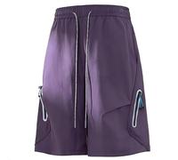 keadiseu Short Nylon Violet Ample Léger Été Quotidien
