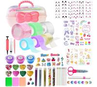 KEAGAN Kit de nano-bulles de ruban adhésif double face pour faire des bulles, kit de bricolage Nano Tape Bubble Craft pour enfants, ruban nano pour faire des bulles artisanales, ruban nano avec boîte