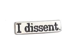 KEAIDO RBG Broche Ruth Bader Ginsbourg I Dissent Pin, Badge Notorious Bijoux Féministe Bouton pour Col Revers T-shirt Sac Jupe Soutien Droit Femme or