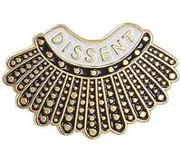 KEAIDO Ruth Bader Broche Ginsburg I Dissent, Notorious RBG Épinglette en émail, Badge de justice Bijoux Féminisme Bouton pour Chemise, Col, T-shirt, Sac, Jupe, Support Droit Femme