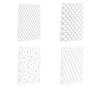 KeaJuidy 4 Pièces Classeur de Gaufrage Modèle de Dossiers de Gaufrage en Plastique Embossing Folders Motifs Différents Dossier de Gaufrage pour Scrapbooking DIY Loisir Créatif 12x15x0,22 cm