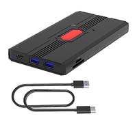 KEALBAUS 1 Ensemble de Boîtier de Disque Dur HDD SSD Noir 2,5 Pouces USB3.0 Type-C pour Boîtier de Disque Dur de Carte SD TF