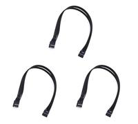 KEALBAUS Lot de 3 câbles d'extension de carte mère 9 broches USB 2.0 mâle vers pour PC DIY, 30 cm