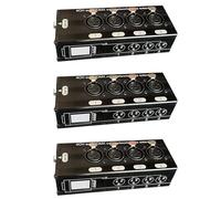 KEALBAUS Lot de 3 rallonges de câble audio XLR à 4 canaux à 3 broches et sur réseau, extension de signal réseau DMX512,