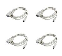 KEALBAUS Lot de 4 câbles de téléchargement DB9P vers 8P Mini DIN RS232 pour PLC -EH Blanc 2,6 m