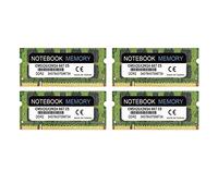 KEALBAUS Lot de 4 modules de mémoire SODIMM DDR2 667 MHz PC2-5300 DDR2 667 (240 broches) pour ordinateur portable
