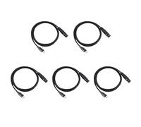KEALBAUS Lot de 5 adaptateurs USB de type C vers XLR mâle de type C vers XLR 3 broches pour câble de données audio d'ordinateur 3 mètres