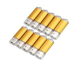 KEALLANS 10 x 512 Mo Micro-USB Lecteur Flash Cle USB 2.0 Mini OTG Or