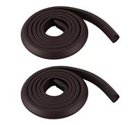 KEALLANS 2X 2M Protection Des Mineurs Table Garde Bande de SÉcuritÉ pour Produits En Verre Bord Meubles Horreur Bar Crash Coin Mousse Pare-Chocs Collision (Brun)