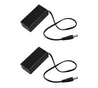 KEALLANS 2X DC 9V PP3 Boîtier de Support de Batterie Boîtier de Fil Fil sur/Off Couvercle de L'Interrupteur + Fiche 2.1mm