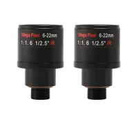 KEALLANS 2X Lentille de CCTV 1/2.5 Pouces 6-22mm 5MP Mont Varifocal Objectif F1.6 pour 4MP / 5MP CMOS/CCD Capteur de Securite IP/AHD Camera