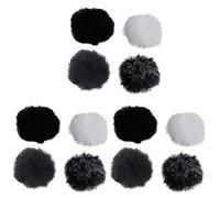 KEALLANS 3X Universal Lavalier Microphone Furry Windscreen Pare-Brise Fourrure Coupe-Vent Soft pour Lapel Lavalier Mic 5mm