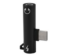 KEALLANS Adaptateur Audio Type-C Crochet Appel Musique Charge 2-en-1 3.5Mm Trou Rond ÉCouteur Convertisseur