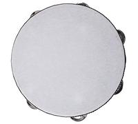 KEALLANS Tambourin a 6 Paires Cymbalettes 8" en Bois Peau de Mouton Acier