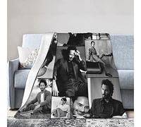 Keanu Kreeves Reeves Couverture polaire en flanelle de luxe super douce, légère et confortable, 200 x 150 cm