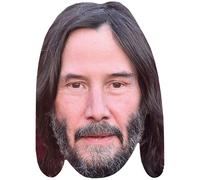 Keanu Reeves (Grey Beard) Big Head. Masque plus grand que nature.