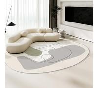 KEAOZVFE Tapis Moderne à Motifs irréguliers, de Forme irrégulière, pour Salon, Chambre à Coucher, Salle à Manger, esthétique, Art déco