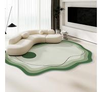 KEAOZVFE Tapis Moderne à Motifs irréguliers, de Forme irrégulière, pour Salon, Chambre à Coucher, Salle à Manger, esthétique, Art déco