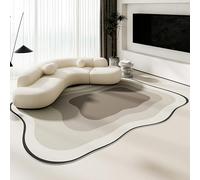 KEAOZVFE Tapis Moderne à Motifs irréguliers, de Forme irrégulière, pour Salon, Chambre à Coucher, Salle à Manger, esthétique, Art déco