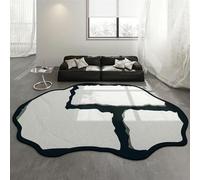 KEAOZVFE Zone Lavable Anti - Taches Tapis Salon Tapis jetable Doux sans Chute Tapis à Faible Peluche Restaurant blanchisserie Chambre côté lit