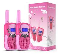 Kearui Jouet Garcon 3-12 Ans, Talkies Walkies Enfants Radio à 2 Voies avec 8 Canaux, Lampe de Poche LCD Rétro-éclairée, Gamme de 3 Miles pour Aventures Extérieures, Camping, Randonnée