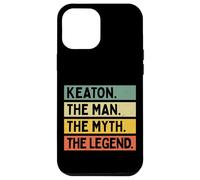 Keaton The Man The Myth The Legend Citation Humoristique personnalisée Coque pour iPhone 12 Pro Max