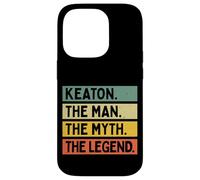 Keaton The Man The Myth The Legend Citation Humoristique personnalisée Coque pour iPhone 14 Pro