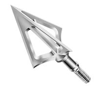 KEAUP 6 Pack Hunting Broadhead 100 Grain 420 Stainless Steel Fixed Blade Broadhead Arrow Tips Archery Arrowhead for Crossbow and Compound Bow