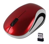 KeautFair Mini Souris sans Fil Portable pour Voyages d'affaires Petites Souris Ergonomiques 2.4G 1000DPI pour Enfants Petites Mains pour Windows/iOS/Android Ordinateur Portable/PC (Rouge)
