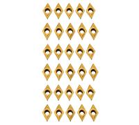 Keavenoy 30 pièces DCMT070204 YBC251 Lot de 30 lames de coupe de tour CNC pour tournage et barre de mandrin