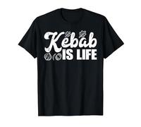 Kebab is Life Doner Humour Cuisine Chef Fast Food Cadeau T-Shirt, Homme, Noir, S