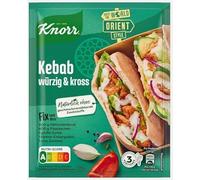Kebab würzig & kross - Bouillon Allemagne pour une préparation Rapide Sans Additifs, pour une préparation Rapide Sans Additifs, saveur Kebab - 3 portions - Compatible avec Knorr Fix - 30g