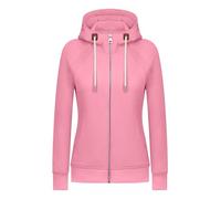 KEBORUILA Sweats à capuche à manches longues en polaire pour femme - Vestes décontractées pour l'automne et l'hiver 2025, Rose corail, S