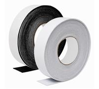 Keboyoe 2 Rotolo di Nastro in Feltro Rotoli Feltrini per Mobili Pesanti Adesivi Bianco e Nero Larghezza 4 cm x Lunghezza 8 m Nastro Autoadesivo Ideali per Mobili Pesanti, Piedini e Taglio Libero