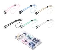Keboyoe 6 Pièces Clips de Sangle de Chapeau Clips de Retenue de Chapeau Réglables Coupe-Vent Attache Casquette Clip de Cchapeau Anti-Perte pour Pêche,Randonnée,Voyages,Camping(6 Couleurs)