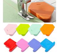 Keboyoe 8 Pièces Guide Couture MagnéTique Pour Machine à Coudre, Guide Couture Aimanté Universel, Multifonctionnel Guide d'Ourlet Polygonale, Guide de Machine à Coudre avec Échelle (2 types)