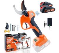 Kebtek Professionnel Sécateurs électriques 40MM avec 2 Batteries 2000mAh Brushless Sans fil Coupe branches, Ciseaux Compatible Makita 18V Batterie